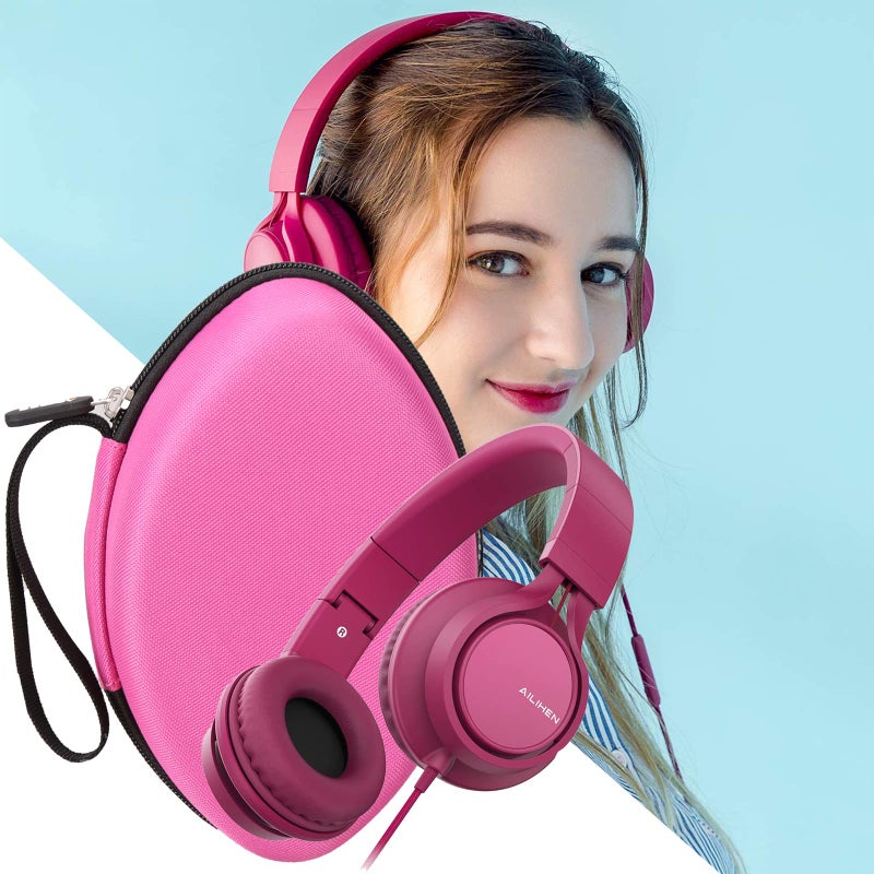 Aproca Hard Travel Storage Case for AILIHEN C8 / Tribit XFree Tune Headphones Folding Lightweight Headset (Red) - Image 4